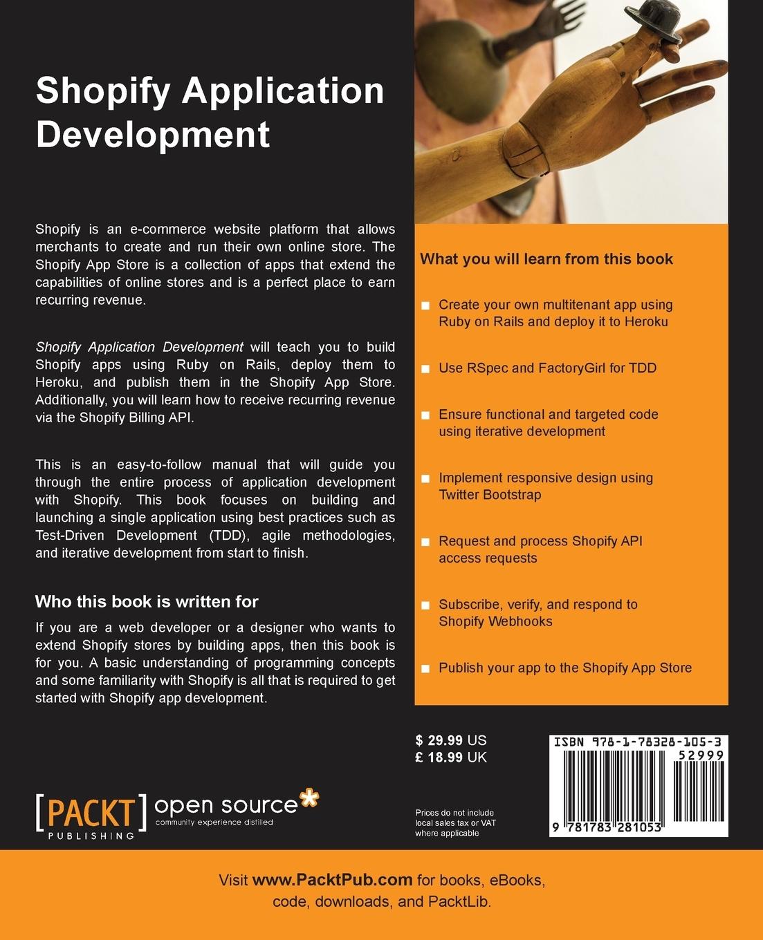 Rückseitencover Shopify Application Development