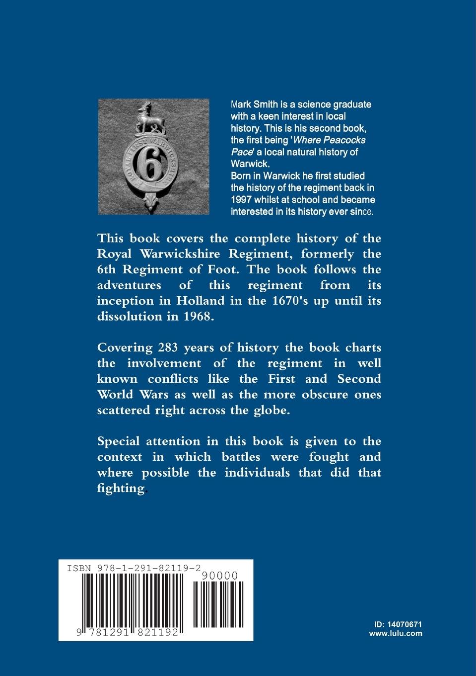 Rückseitencover The History of the Royal Warwickshire Regiment