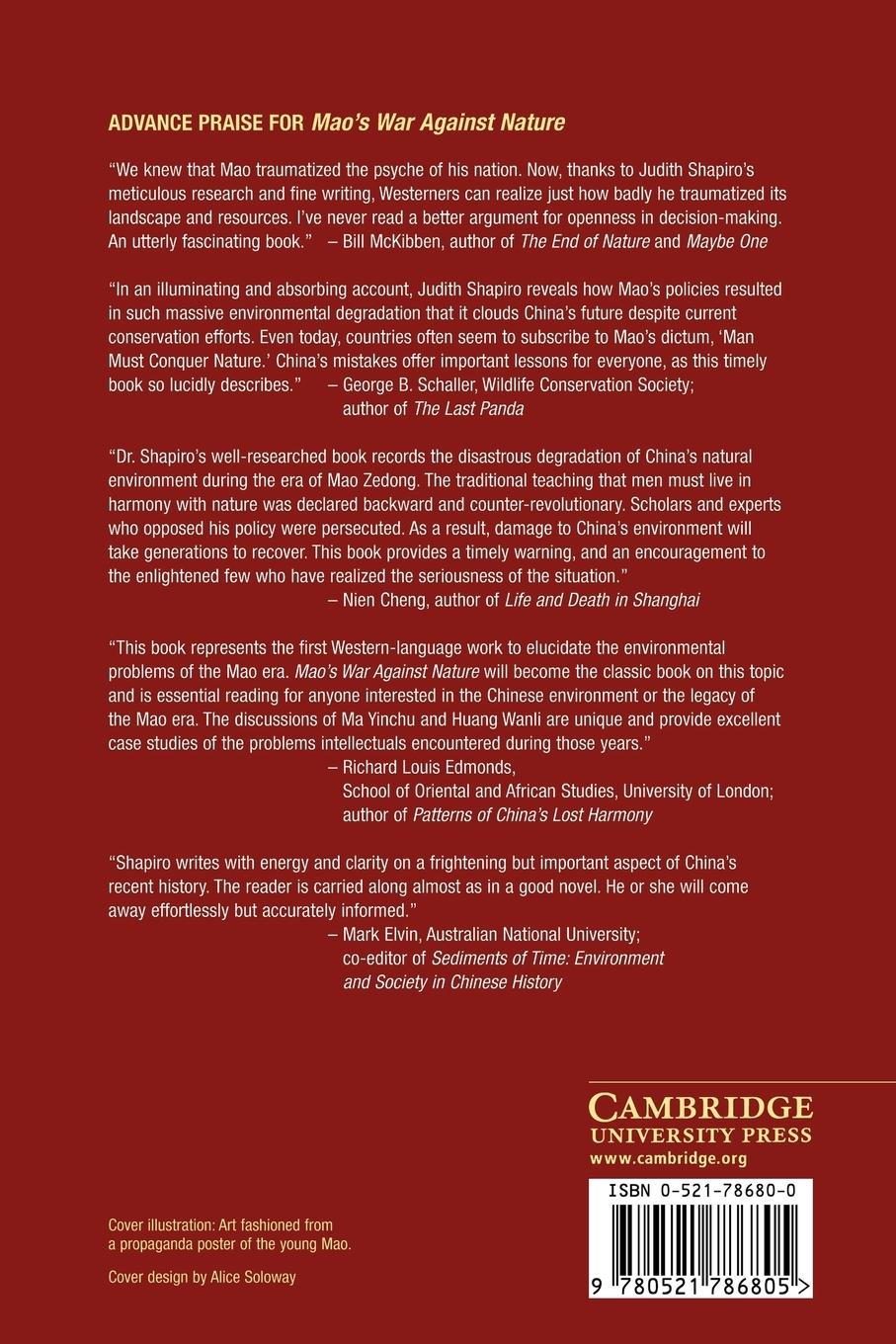 Rückseitencover Mao's War Against Nature