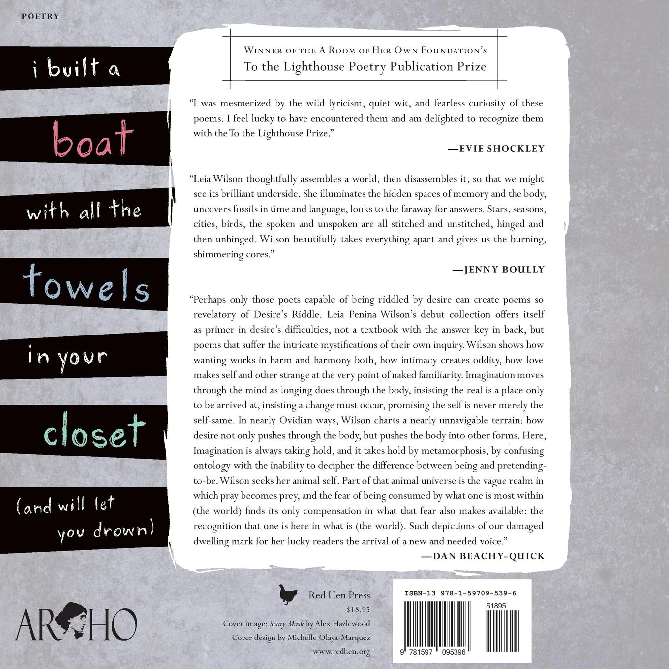 Rückseitencover i built a boat with all the towels in your closet (and will let you drown)