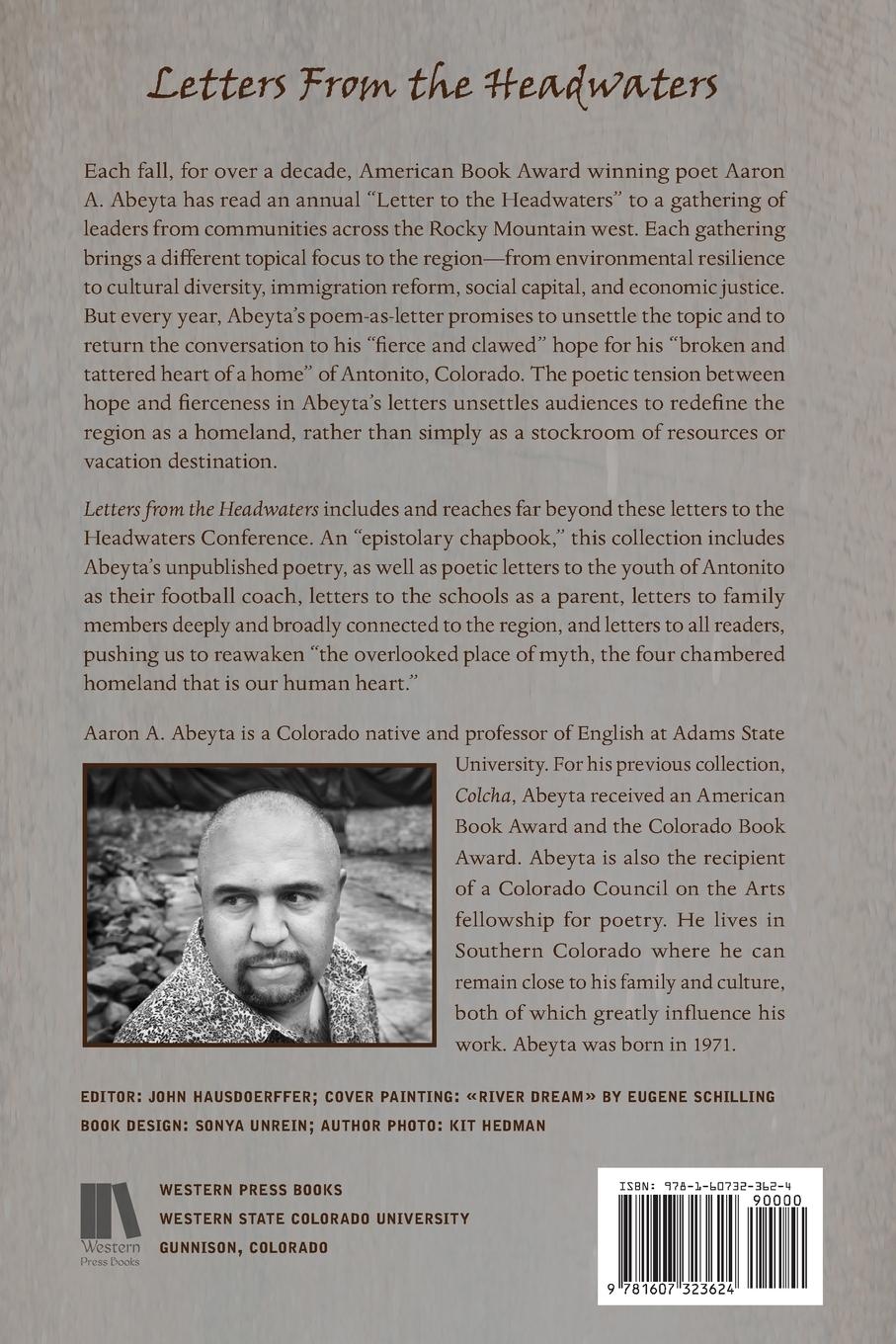 Rückseitencover Letters from the Headwaters