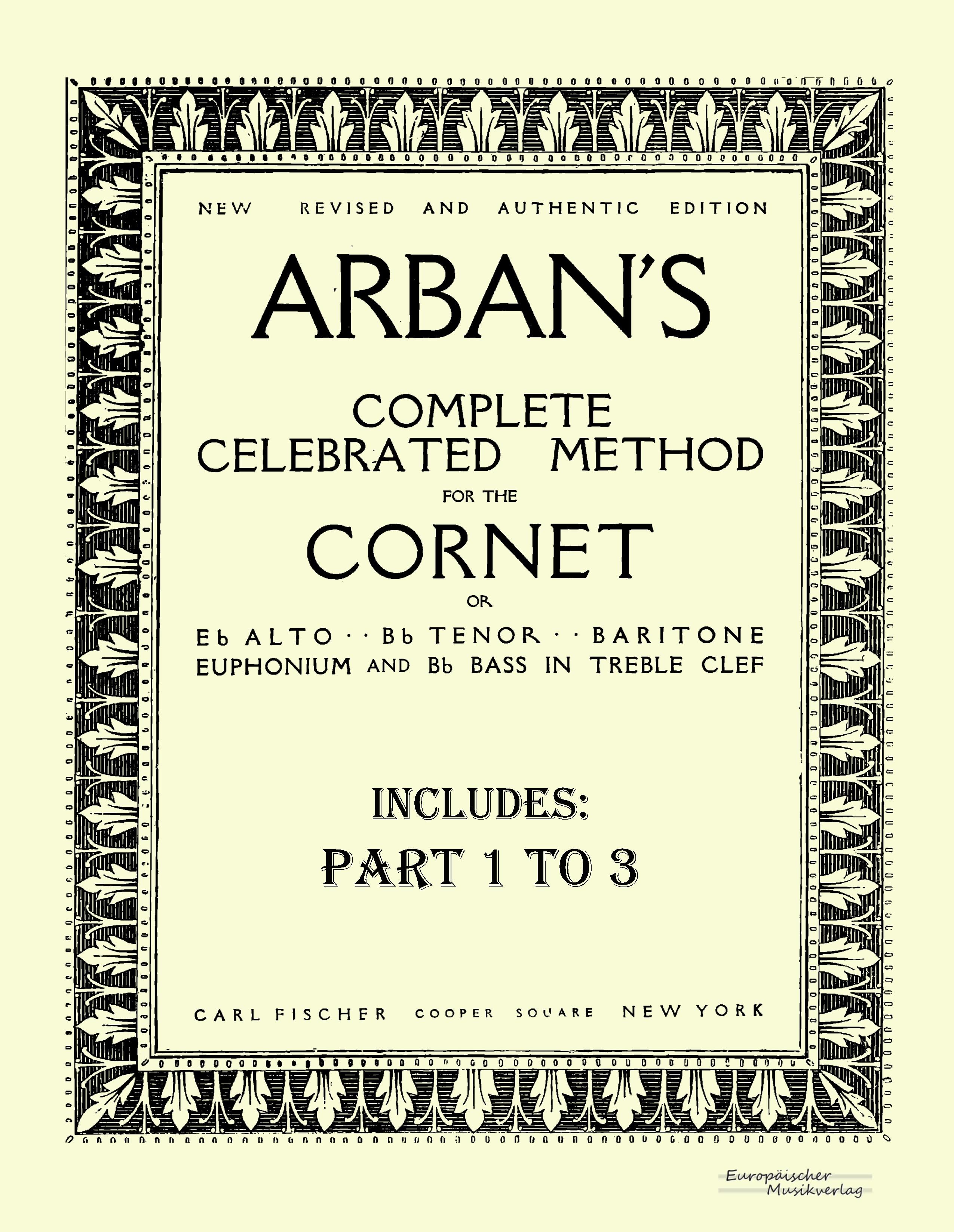 Vorderes Coverbild Arban´s complete celebrated method for the cornet