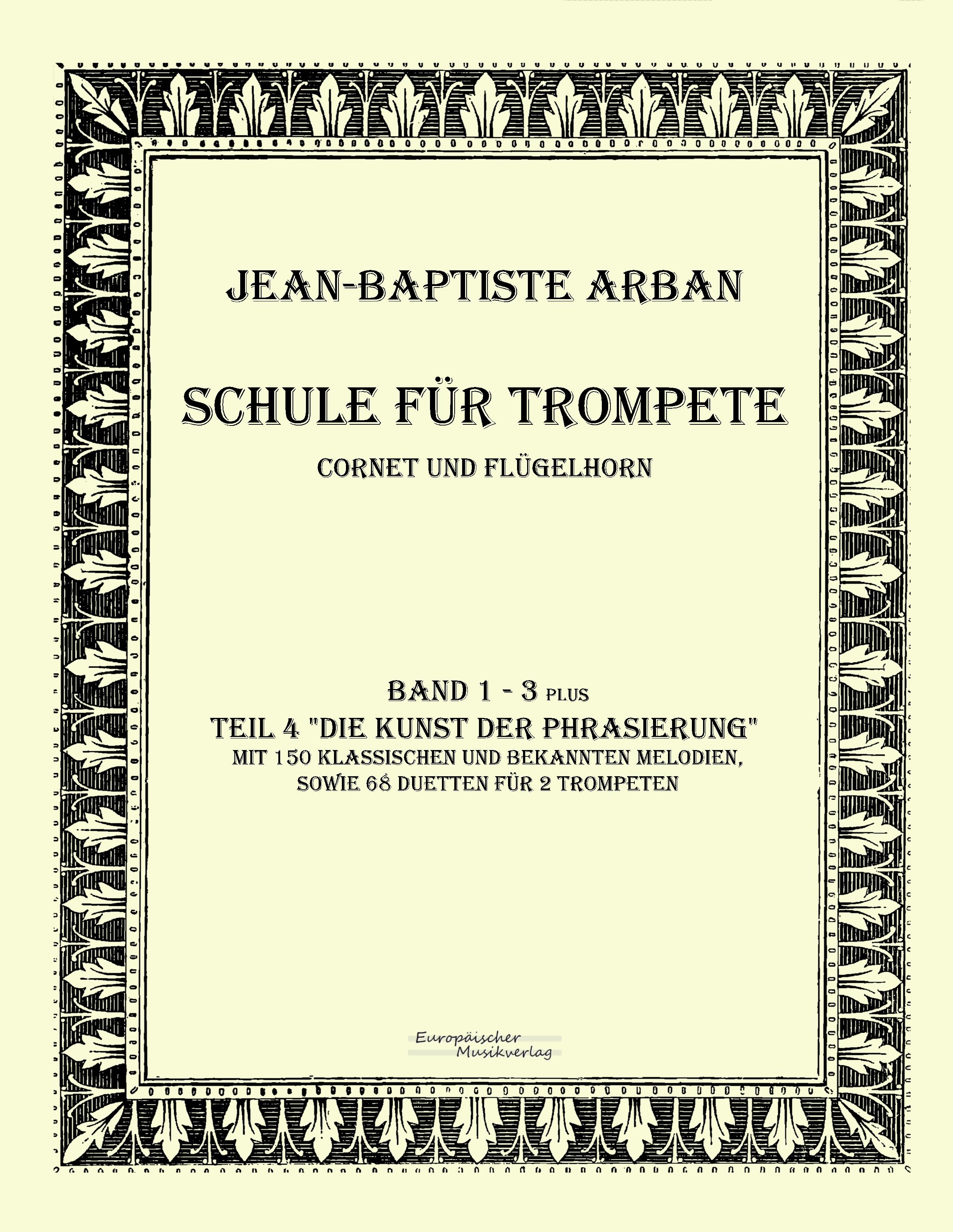 Vorderes Coverbild Arban Schule für Trompete