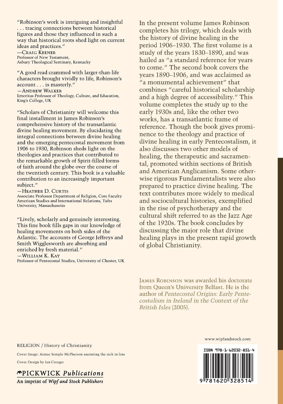 Rückseitencover Divine Healing: The Years of Expansion, 1906-1930