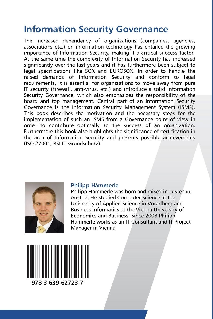 Rückseitencover Information Security Governance