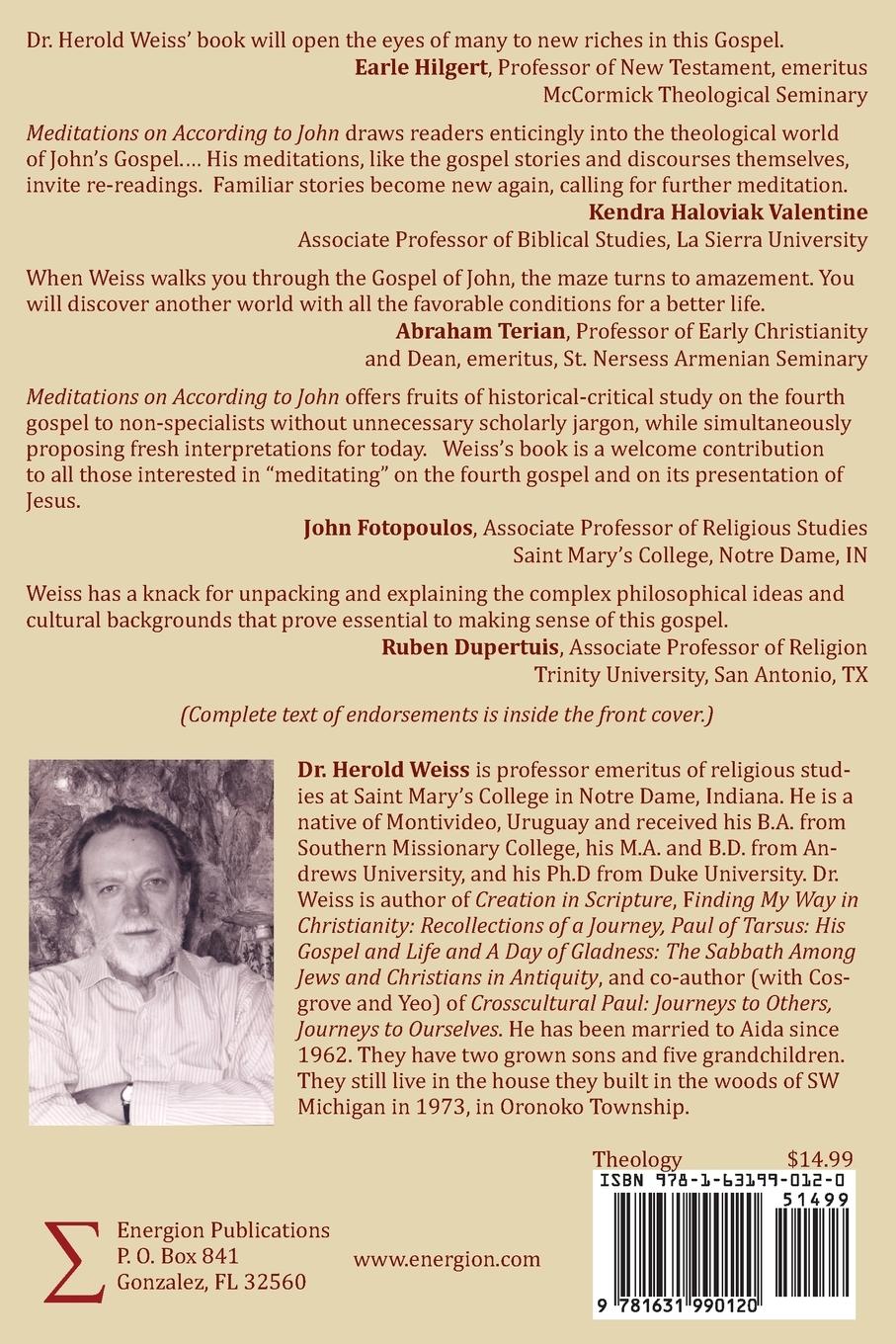 Rückseitencover Meditations on According to John