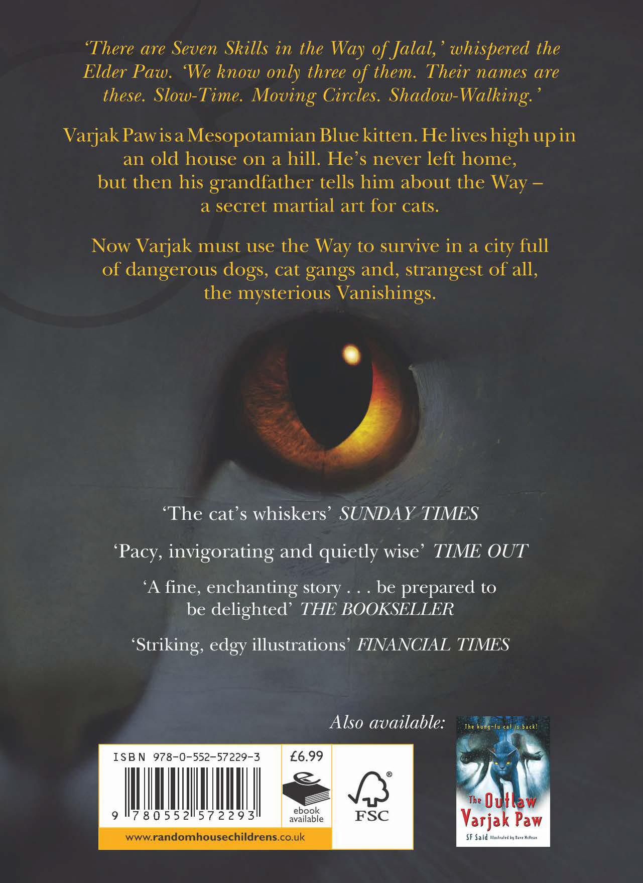 Rückseitencover Varjak Paw