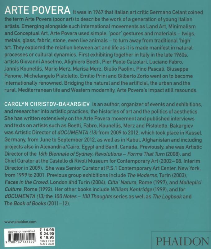 Rückseitencover Arte Povera