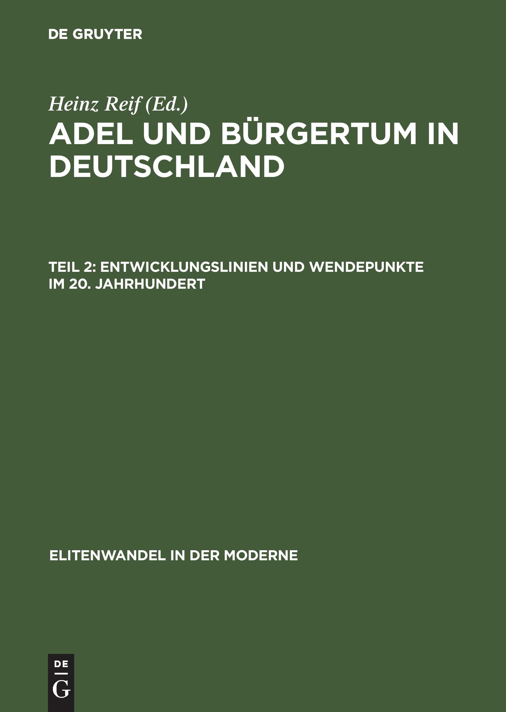 Vorderes Coverbild Entwicklungslinien und Wendepunkte im 20. Jahrhundert