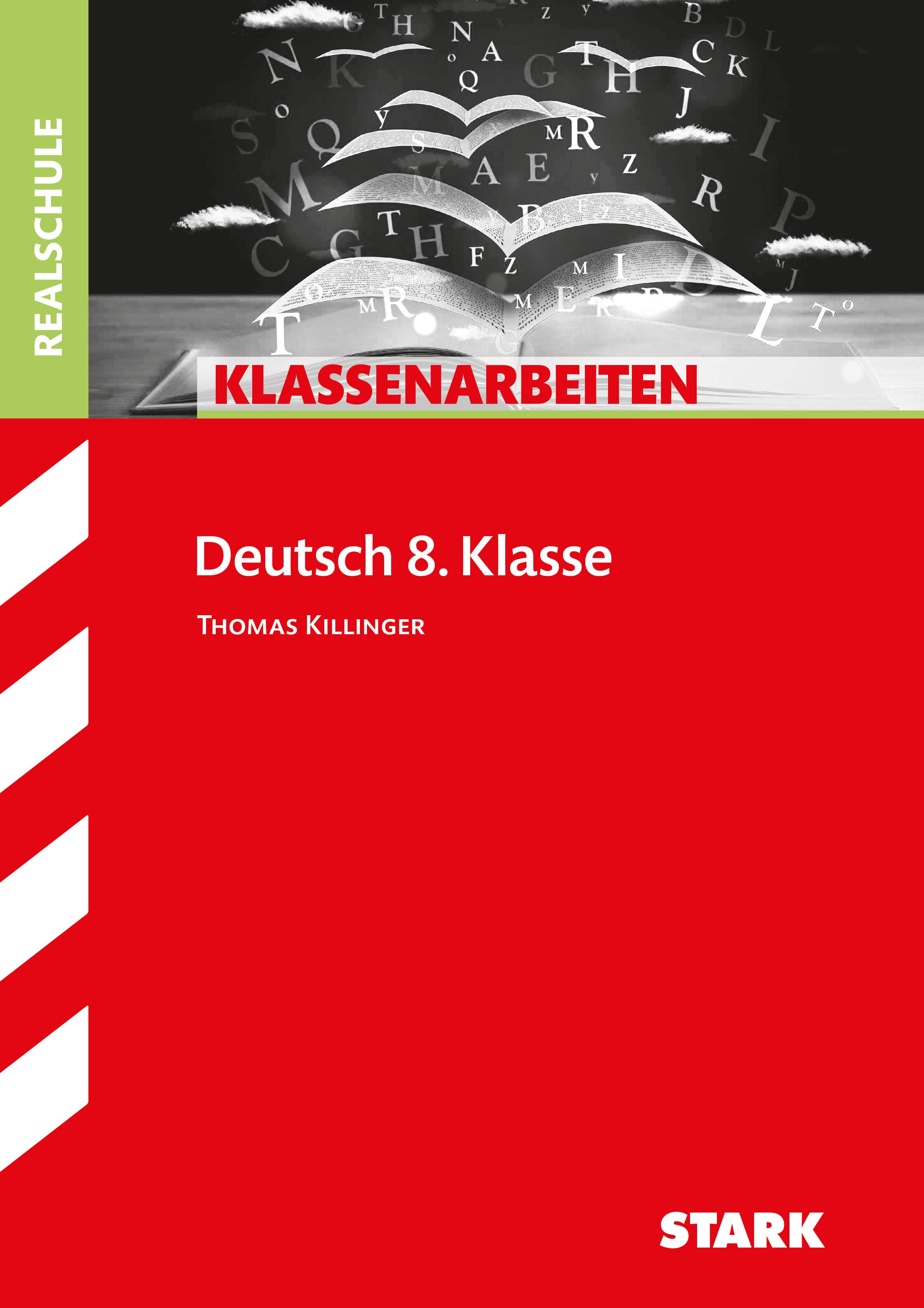 Vorderes Coverbild Klassenarbeiten Realschule Deutsch 8. Klasse