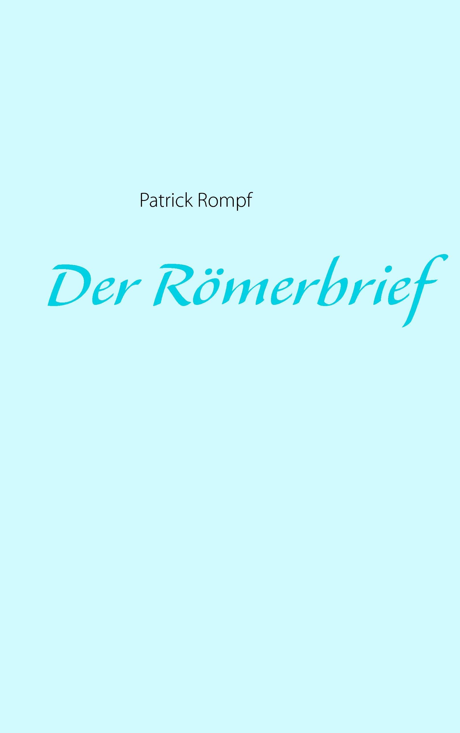 Vorderes Coverbild Der Römerbrief