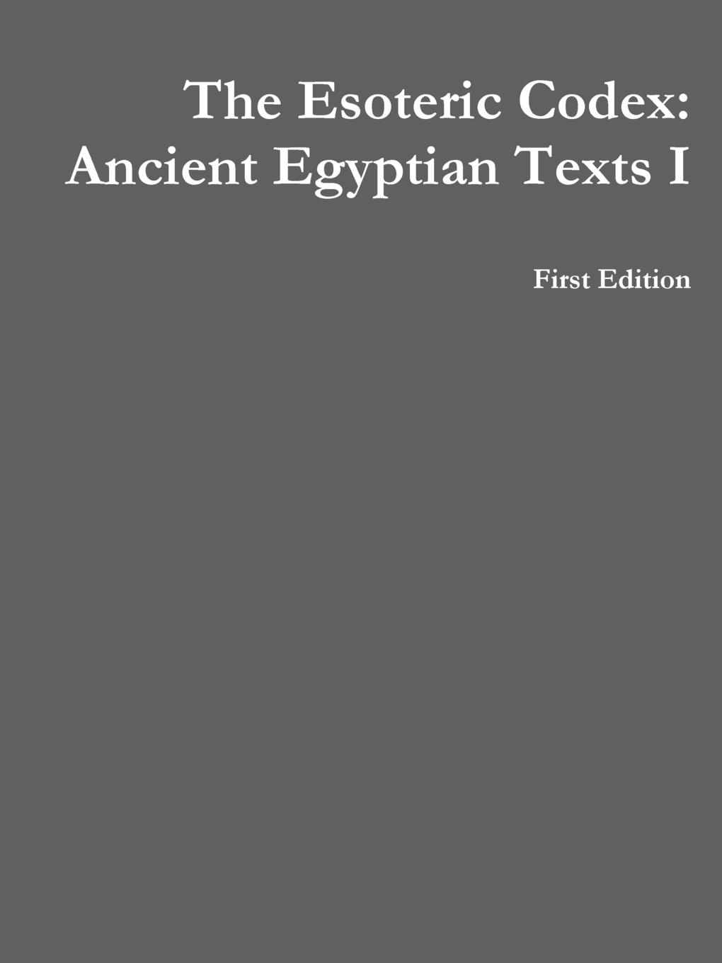 Vorderes Coverbild The Esoteric Codex