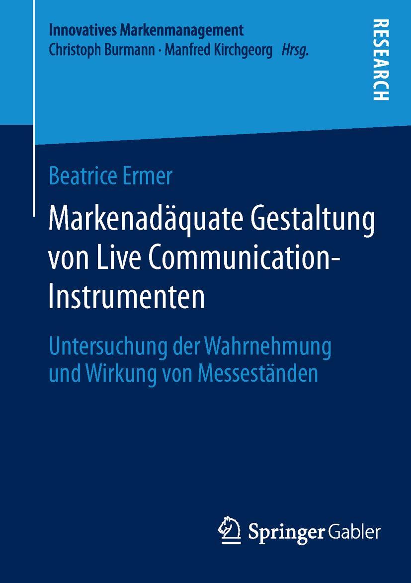 Vorderes Coverbild Markenadäquate Gestaltung von Live Communication-Instrumenten