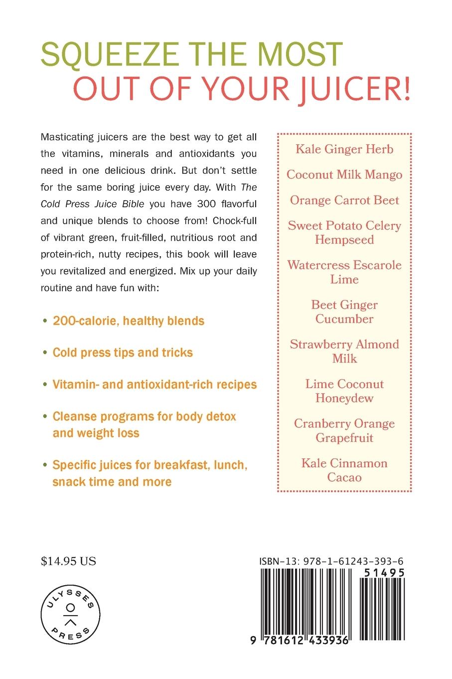 Rückseitencover Cold Press Juice Bible