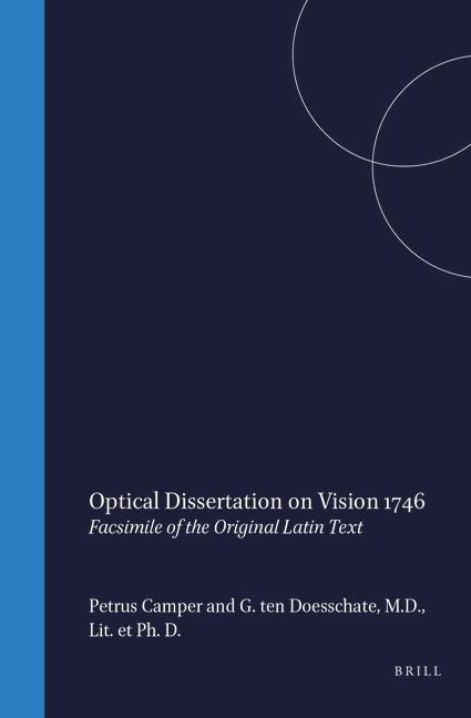 Vorderes Coverbild Optictal Dissertation on Vision, 1746