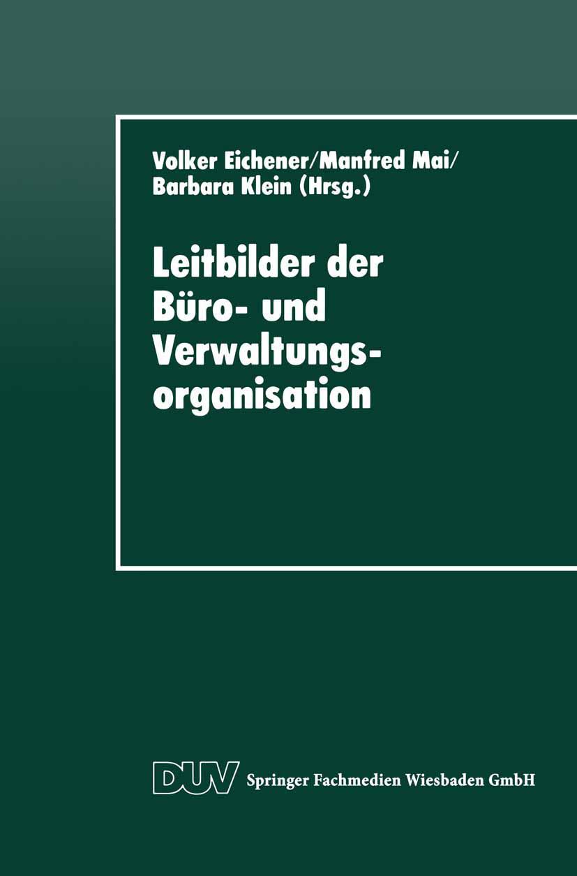 Vorderes Coverbild Leitbilder der Büro- und Verwaltungsorganisation