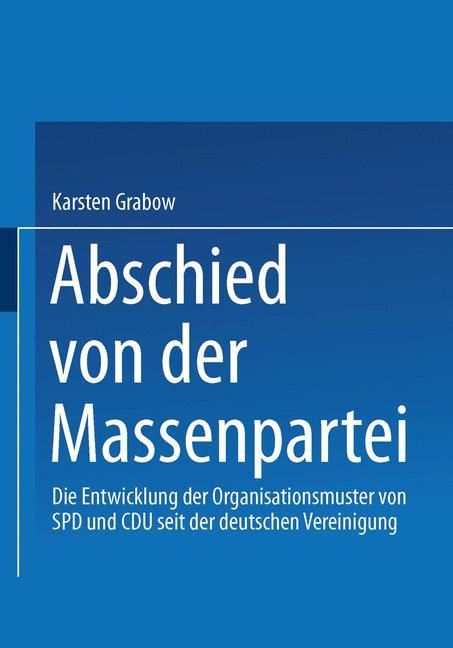 Vorderes Coverbild Abschied von der Massenpartei