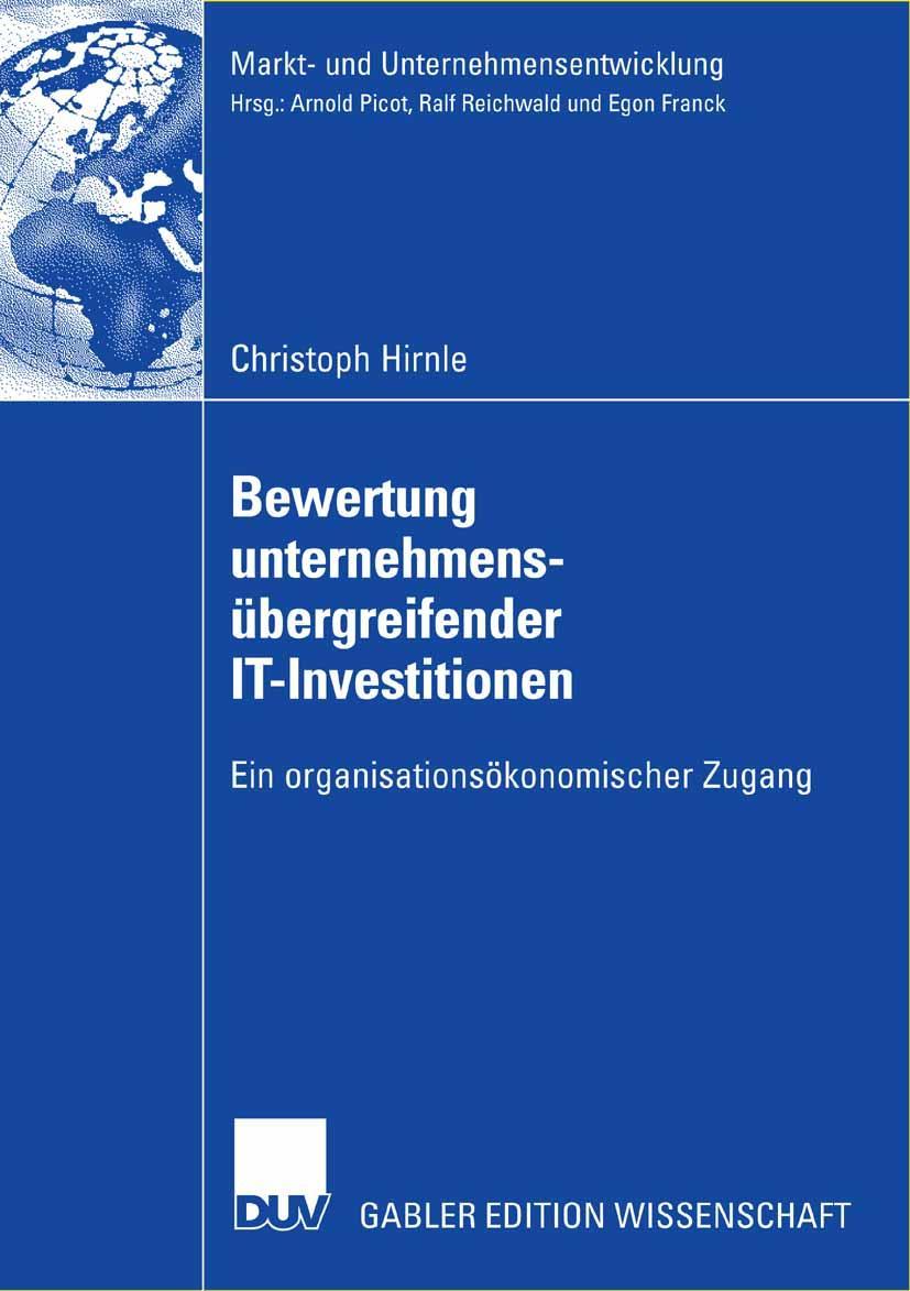 Vorderes Coverbild Bewertung unternehmensübergreifender IT-Investitionen