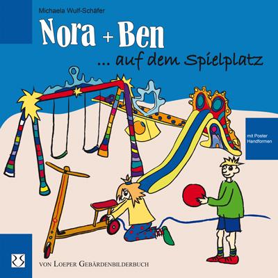Vorderes Coverbild Nora und Ben auf dem Spielplatz