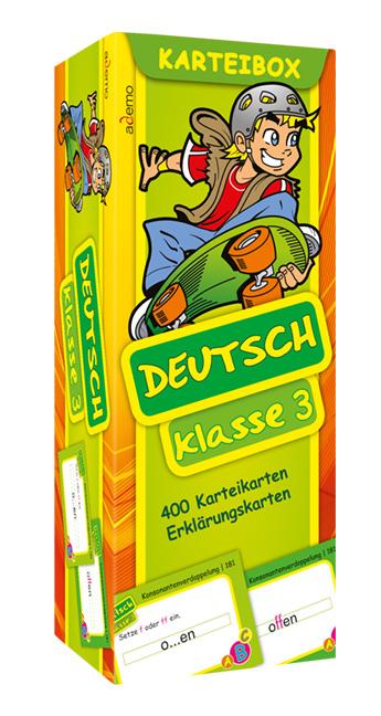 Vorderes Coverbild Deutsch Klasse 3 Karteibox