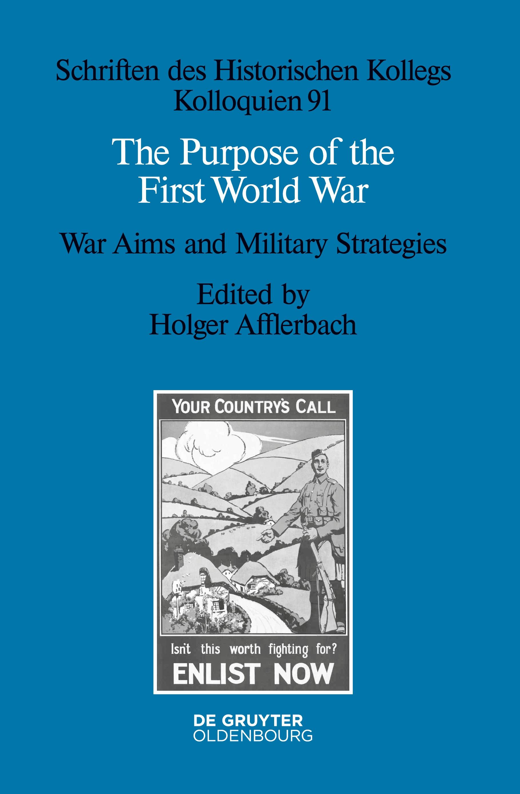 Vorderes Coverbild The Purpose of the First World War