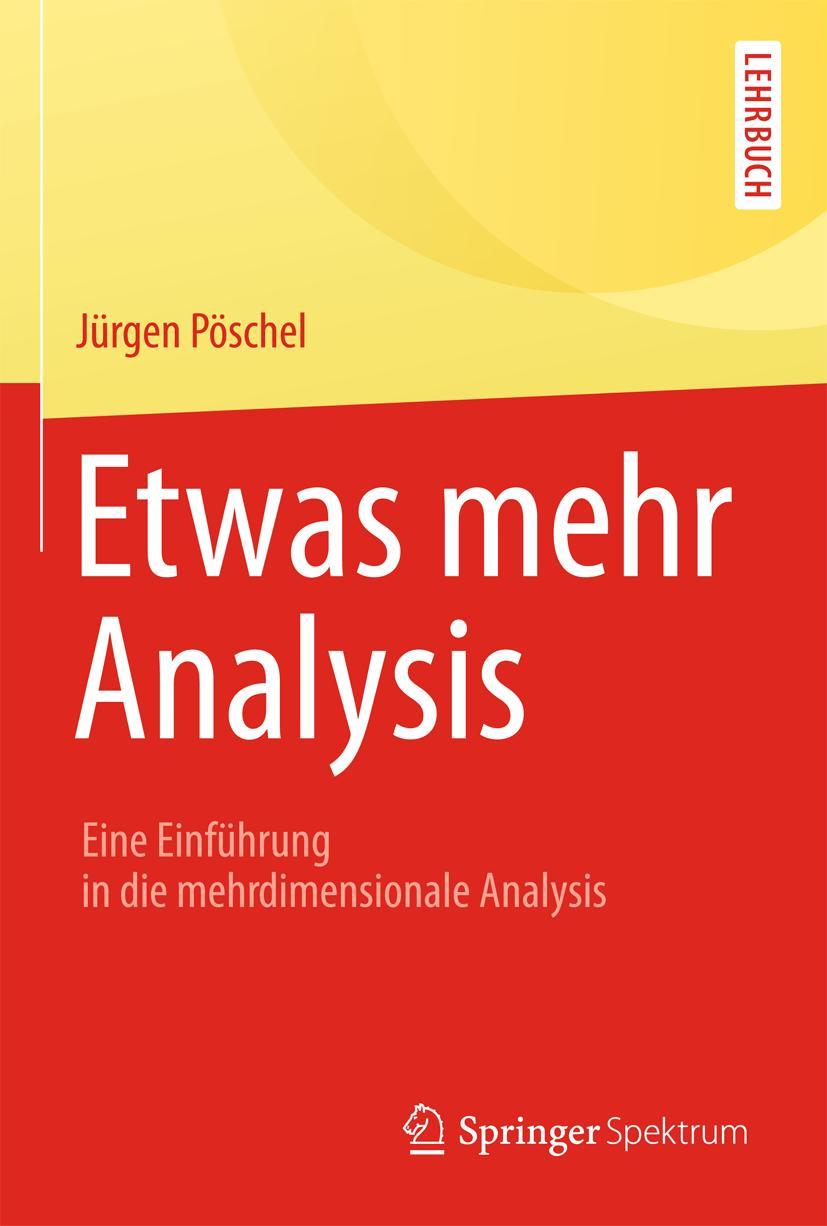 Vorderes Coverbild Etwas mehr Analysis