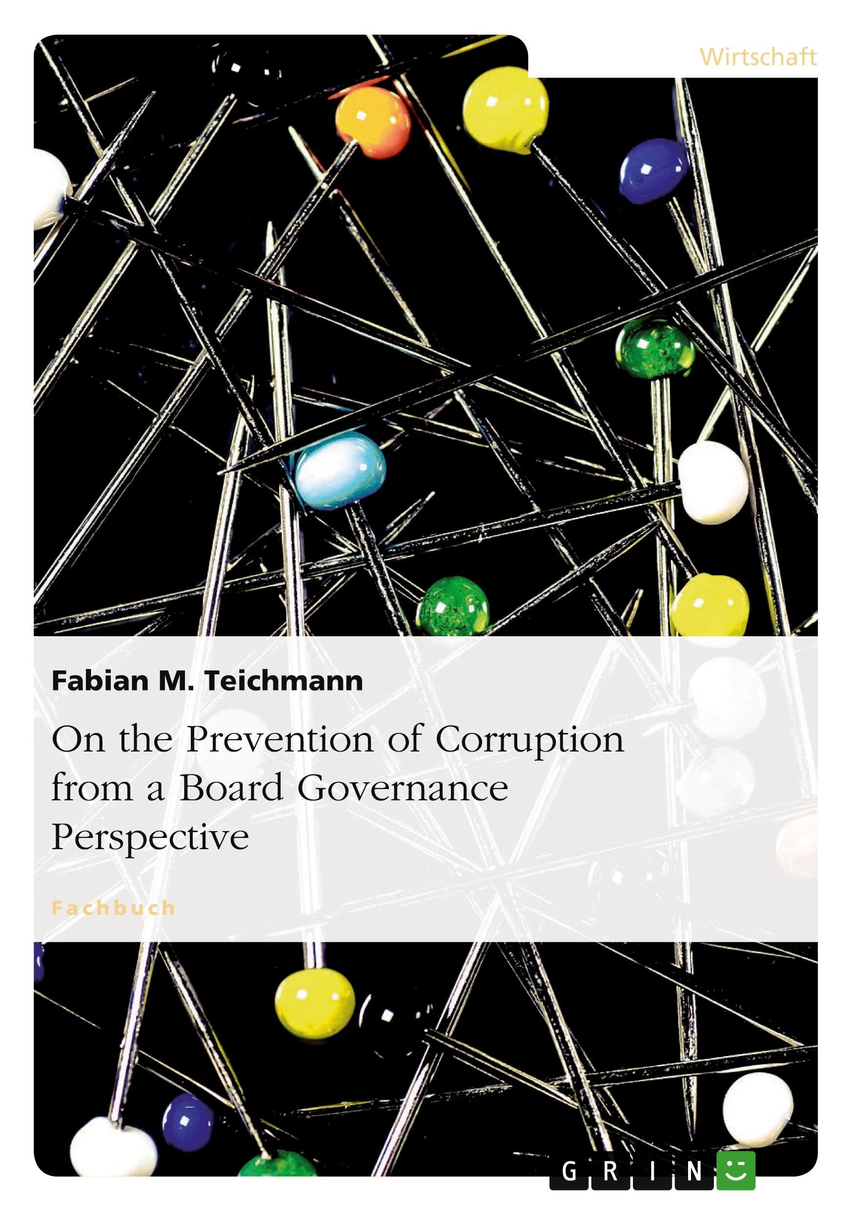 Vorderes Coverbild On the Prevention of Corruption from a Board Governance Perspective