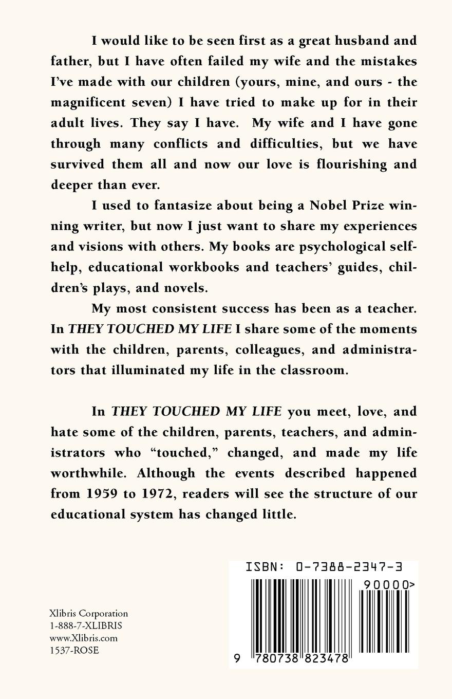 Rückseitencover They Touched My Life