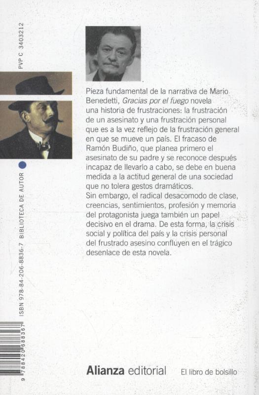 Rückseitencover Gracias por el fuego