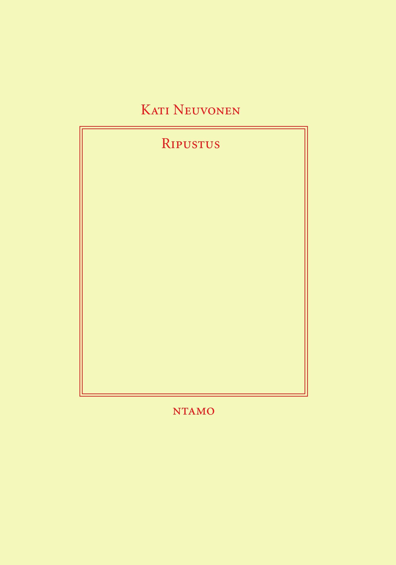 Vorderes Coverbild Ripustus