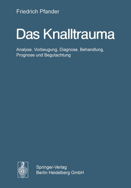 Vorderes Coverbild Das Knalltrauma