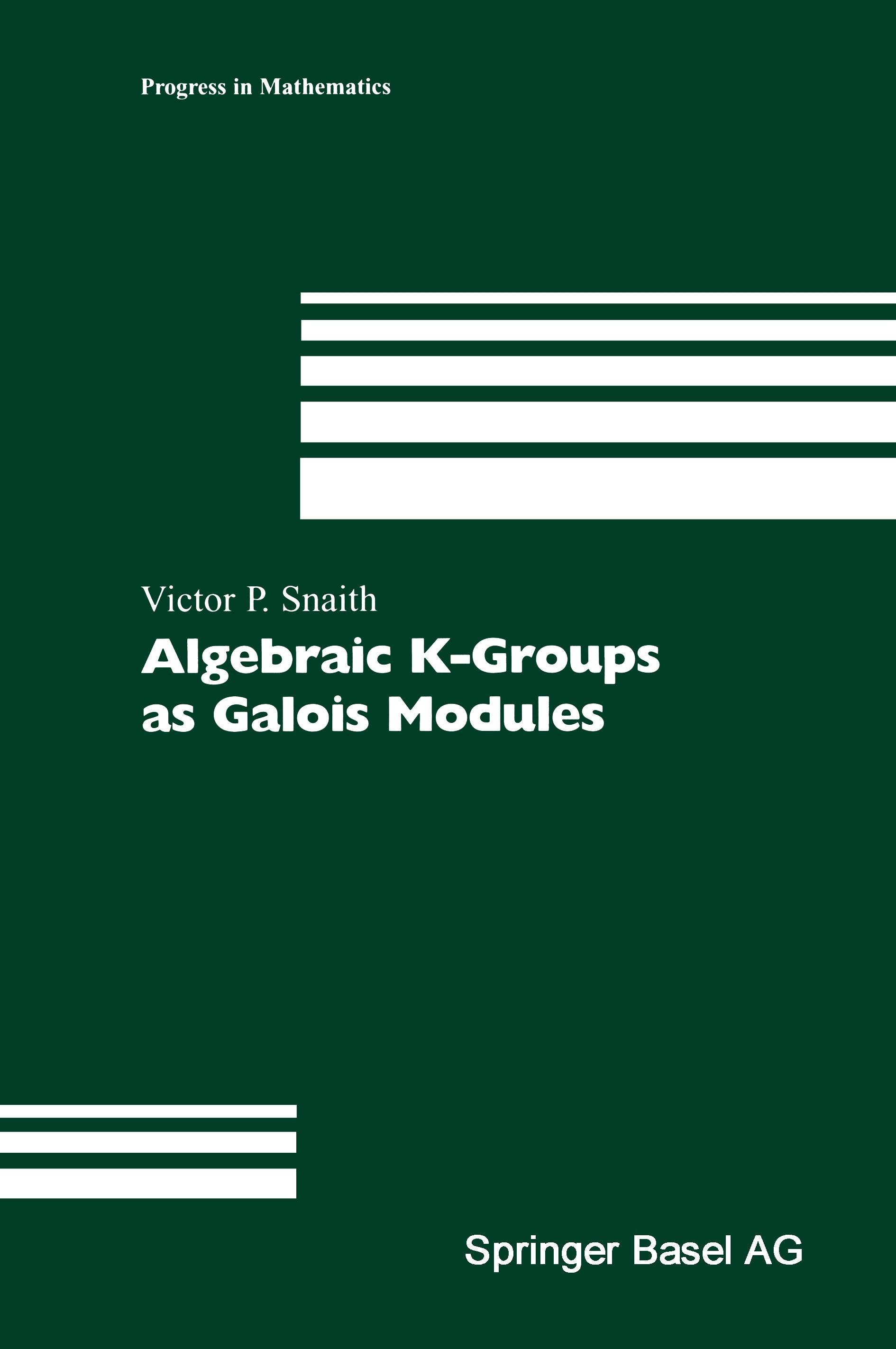 Vorderes Coverbild Algebraic K-Groups as Galois Modules