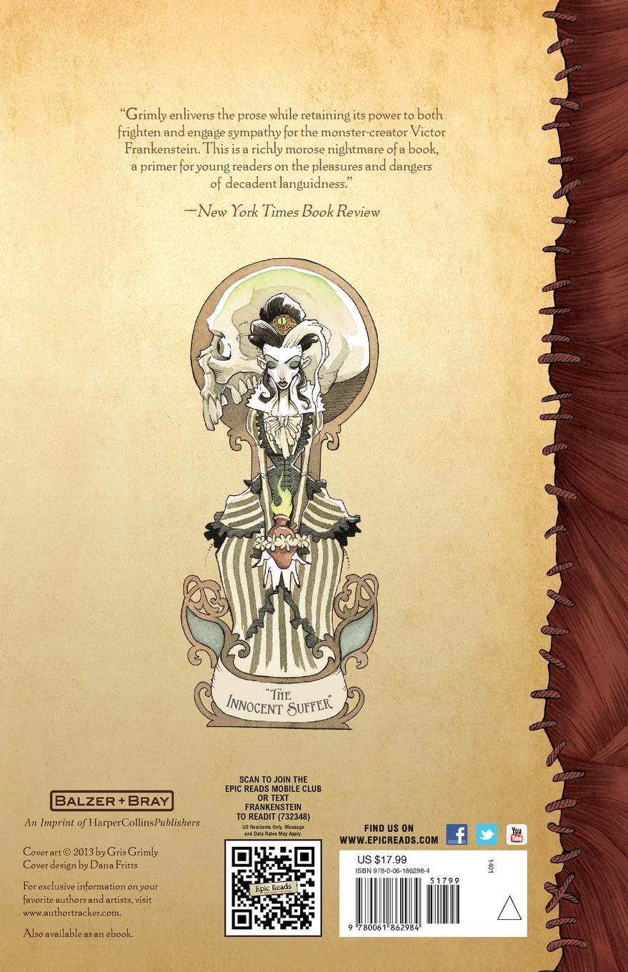 Rückseitencover Gris Grimly's Frankenstein
