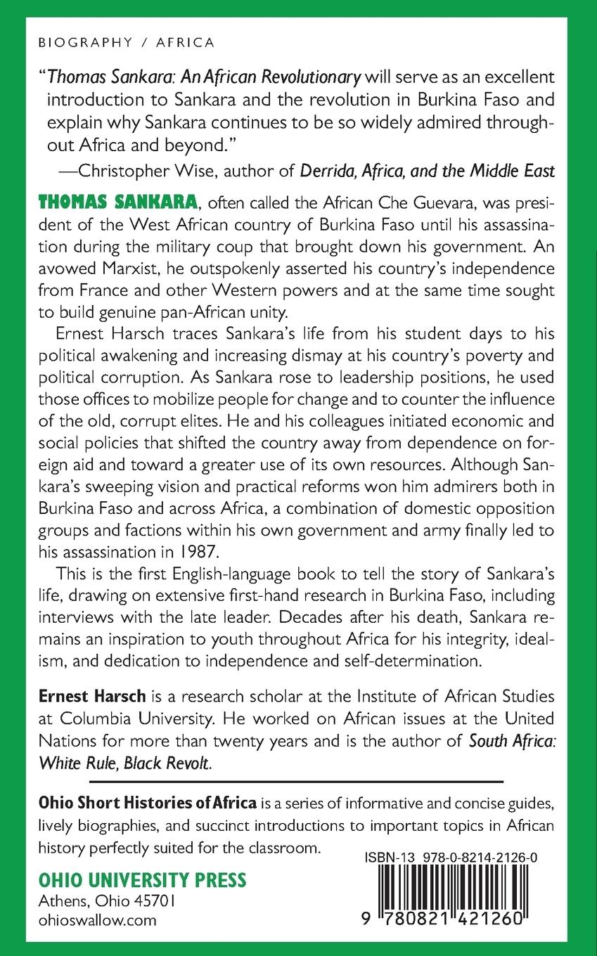 Rückseitencover Thomas Sankara