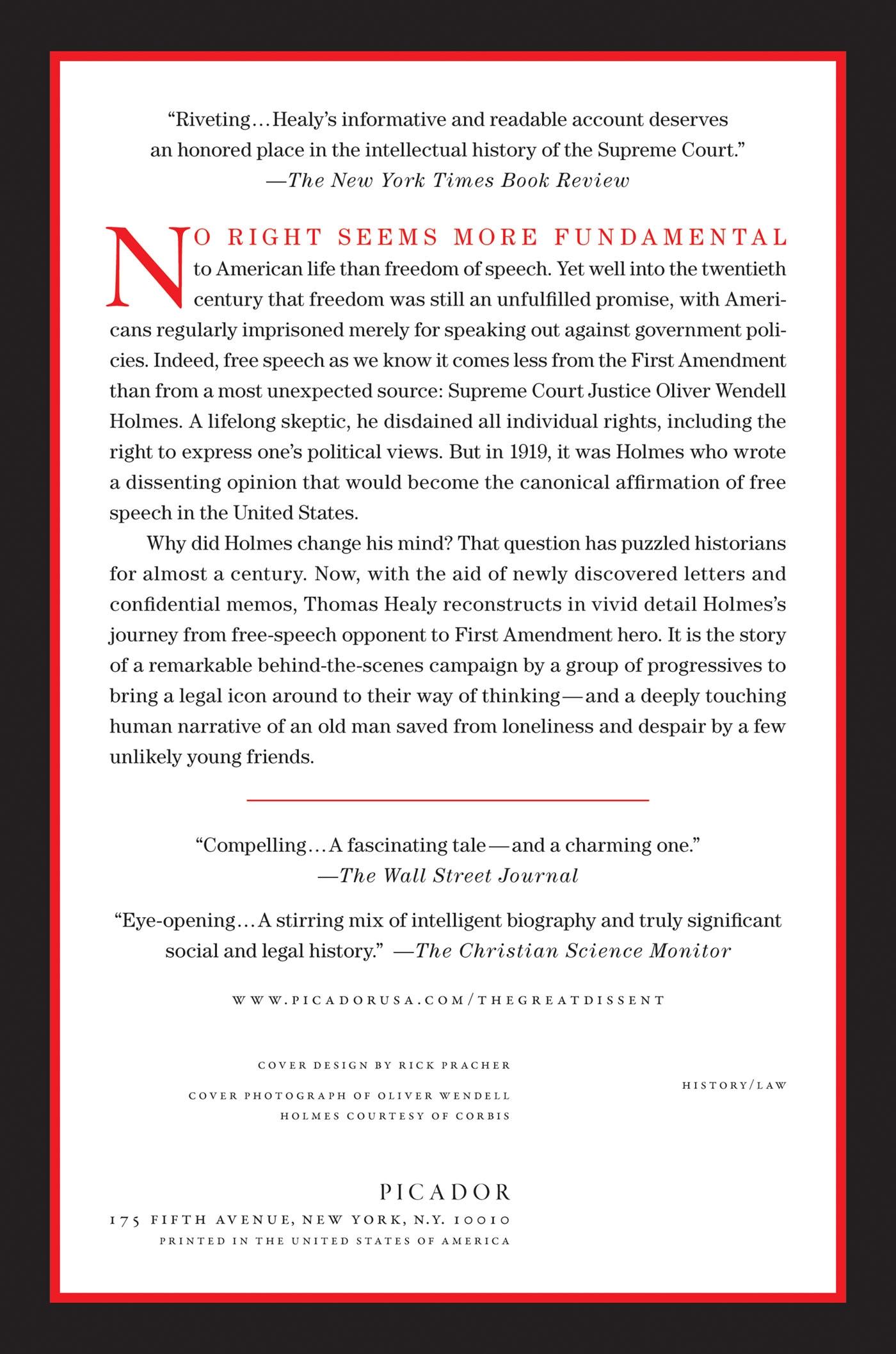 Rückseitencover Great Dissent