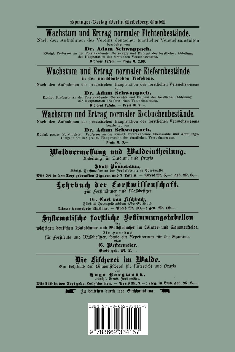 Rückseitencover Verhandlungen des Hils-Solling-Forst-Vereins