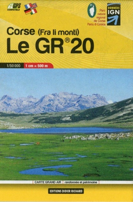 Vorderes Coverbild Libris Wanderkarte 20 Corse 1 : 50 000