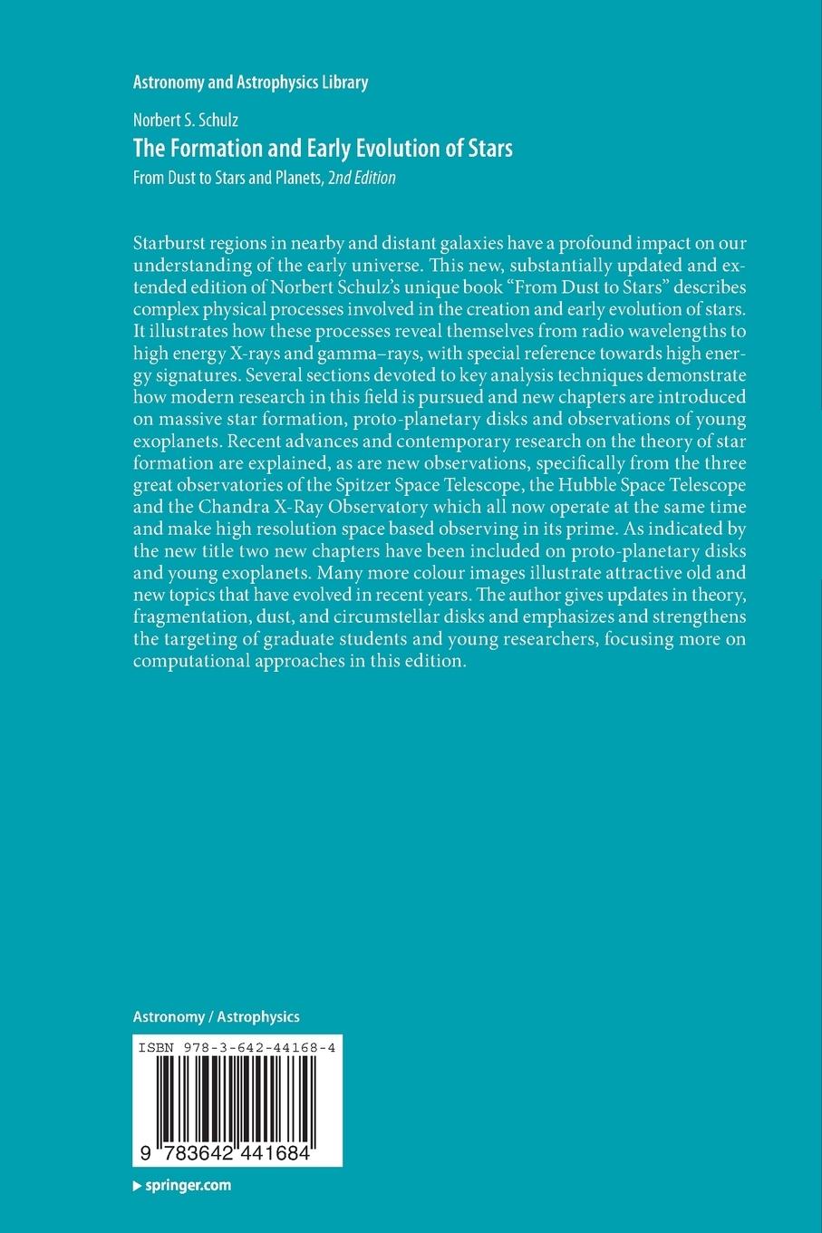 Rückseitencover The Formation and Early Evolution of Stars
