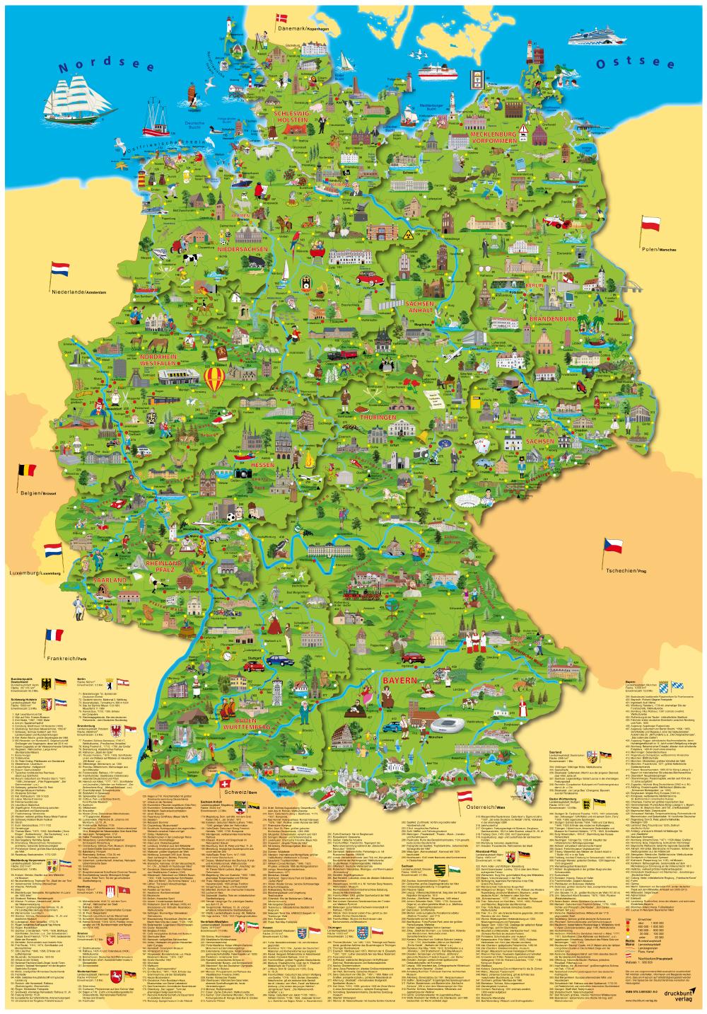 Vorderes Coverbild Illustrierte Deutschlandkarte