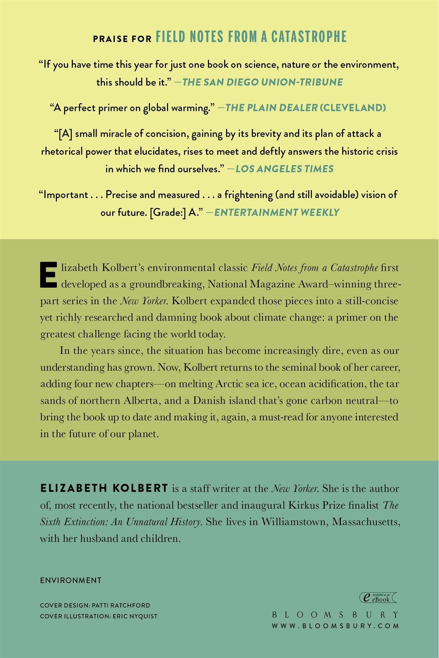 Rückseitencover Field Notes from a Catastrophe