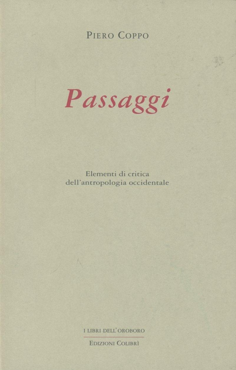 Vorderes Coverbild Passaggi. Elementi di critica dell'antropologia occidentale
