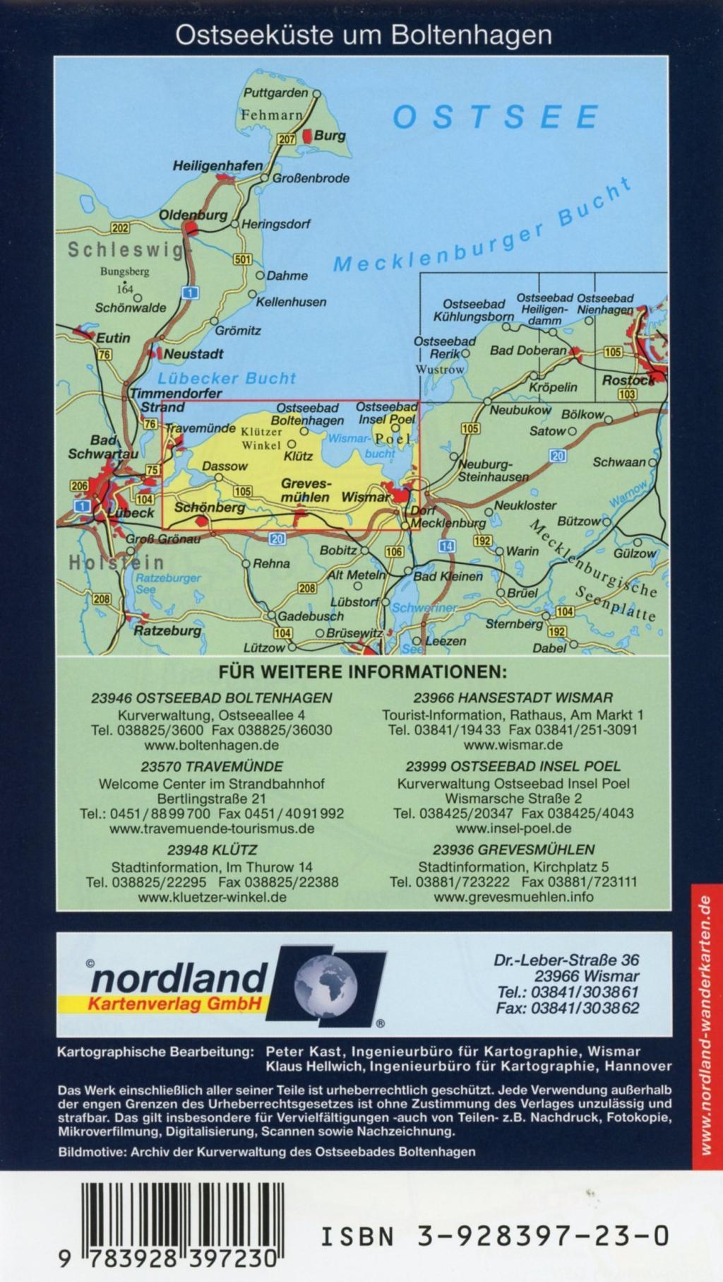 Beispielinhalt (Bild) Ostseeküste um Boltenhagen 1 : 35 000