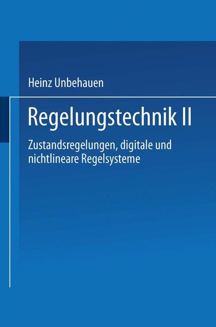 Vorderes Coverbild Regelungstechnik II
