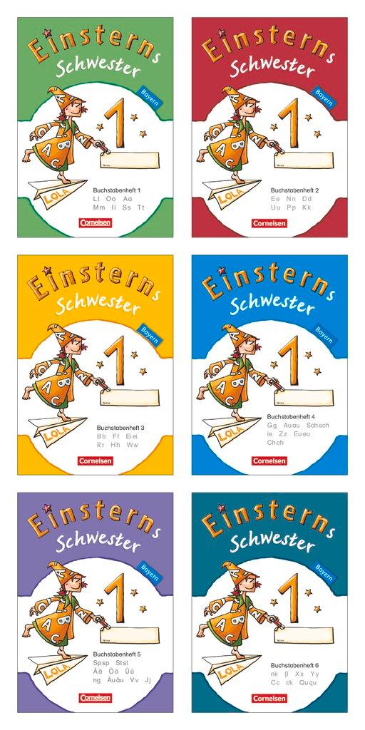 Vorderes Coverbild Einsterns Schwester Erstlesen 1. Jahrgangsstufe. 6 Buchstabenhefte mit Lauttabelle. Bayern 2014