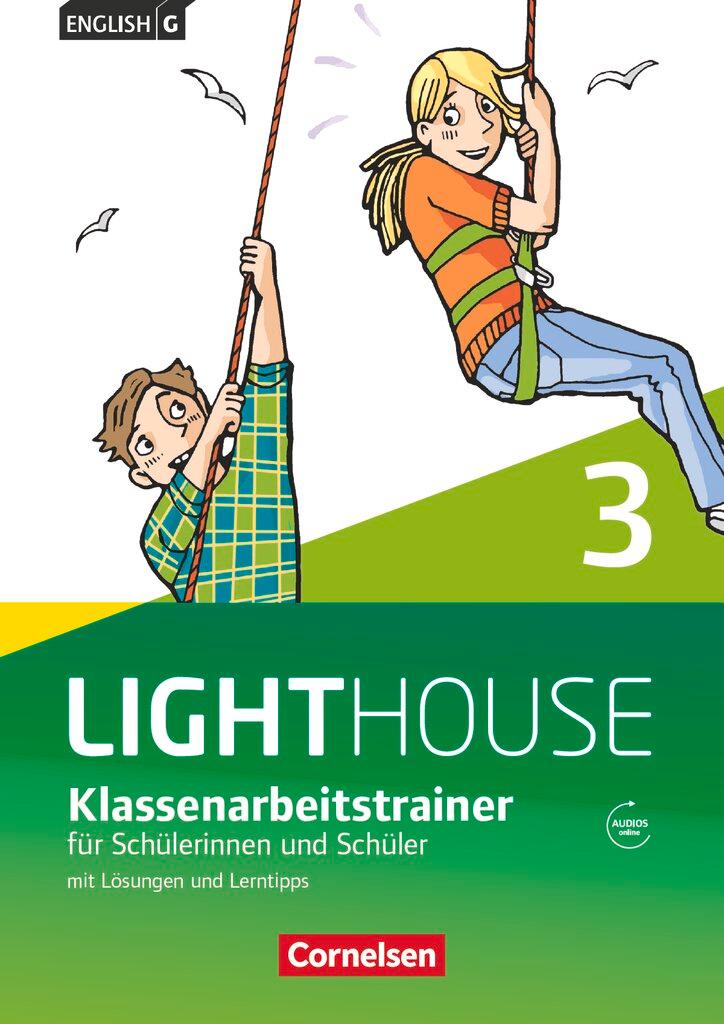 Vorderes Coverbild English G LIGHTHOUSE 03: 7. Schuljahr. Klassenarbeitstrainer mit Lösungen und Audios Online