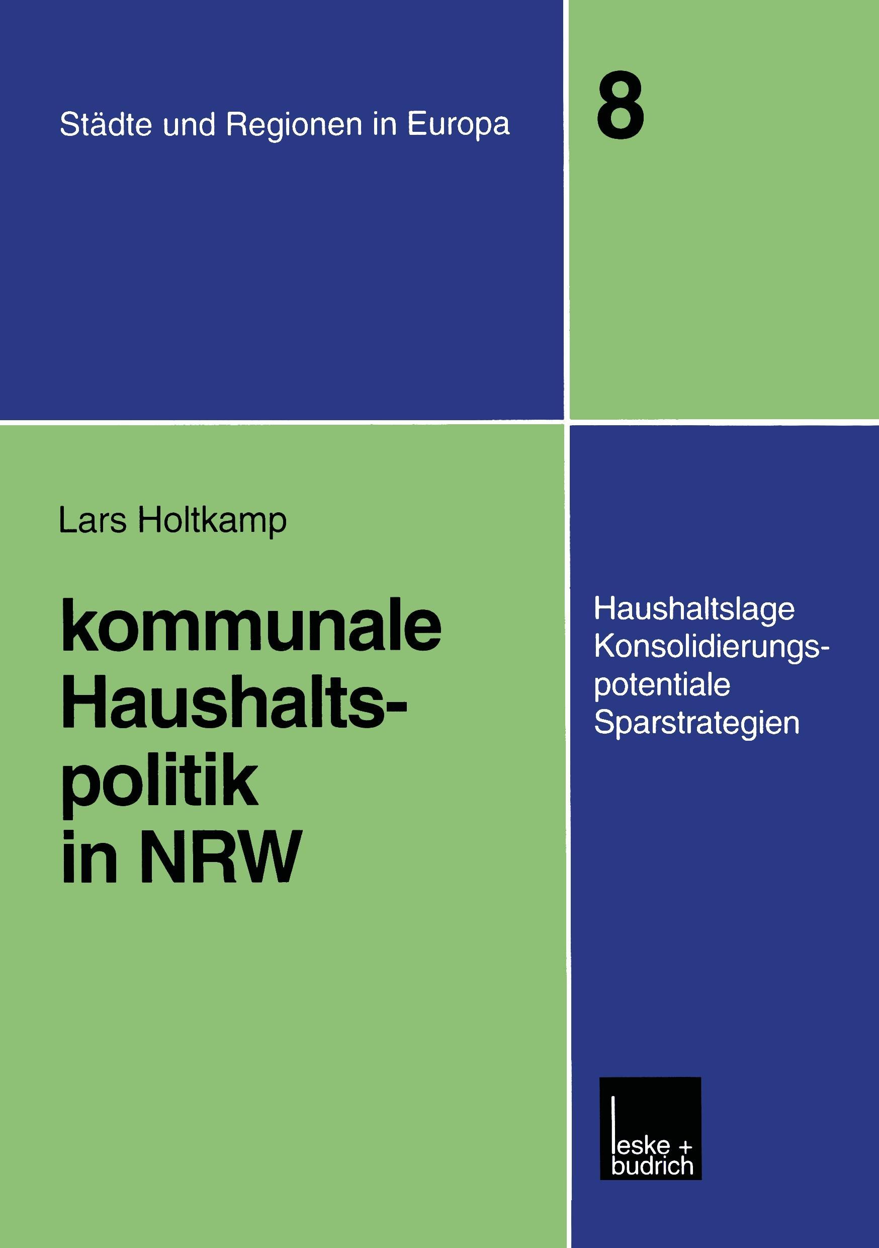 Vorderes Coverbild Kommunale Haushaltspolitik in NRW