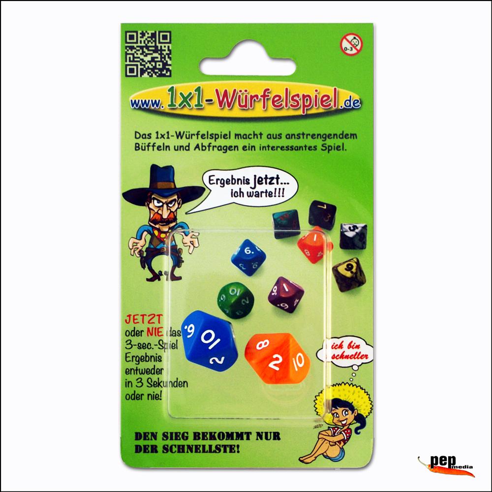 Vorderes Coverbild 1x1-Würfelspiel