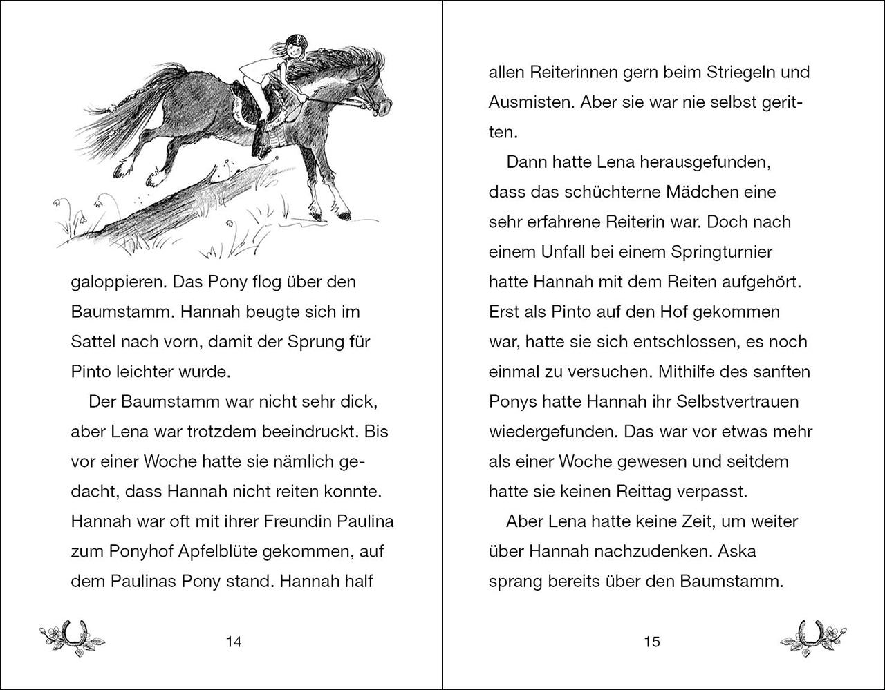 Beispielinhalt (Bild) Ponyhof Apfelblüte 05. Mia und Aska
