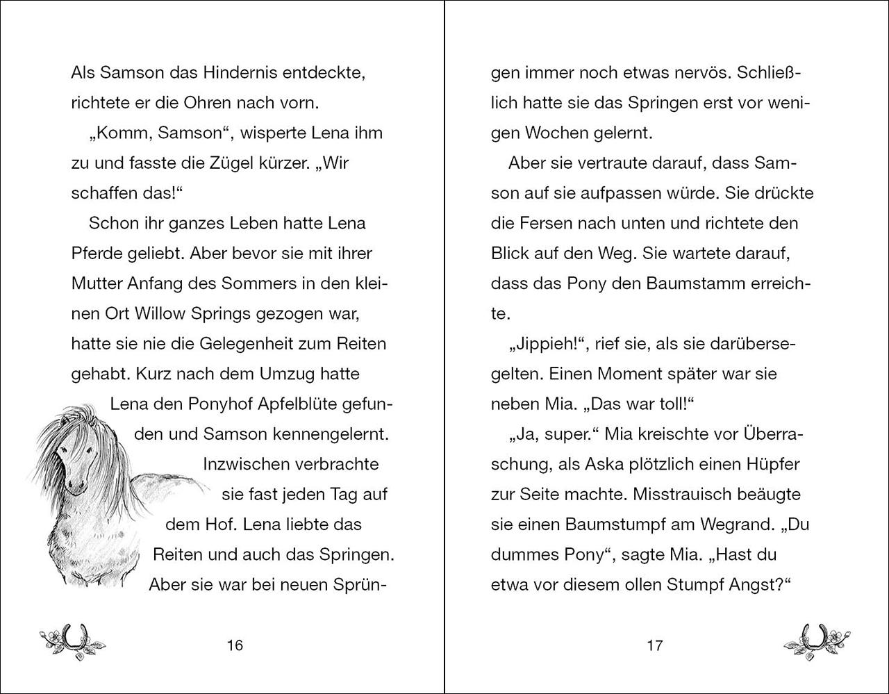 Beispielinhalt (Bild) Ponyhof Apfelblüte 05. Mia und Aska