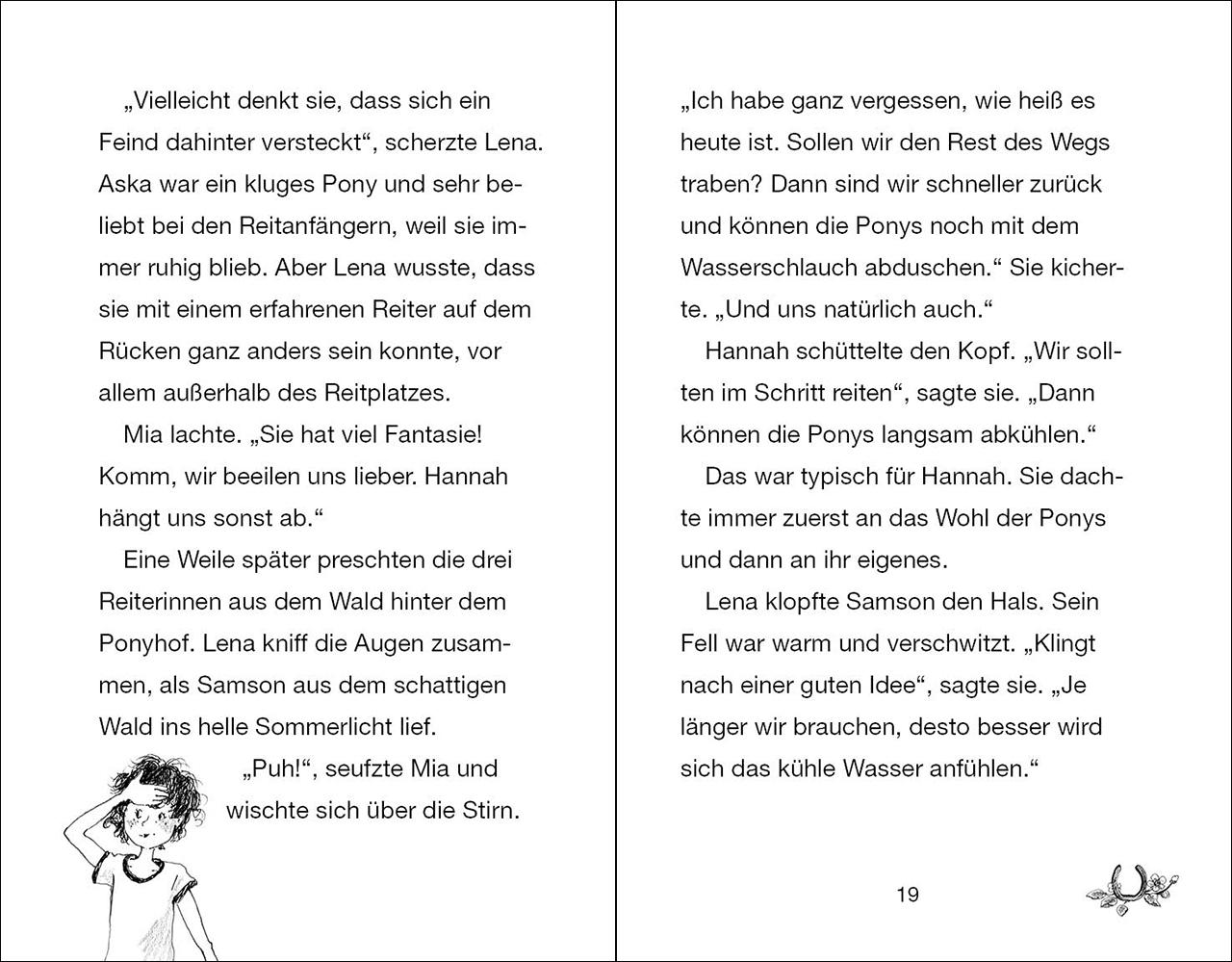 Beispielinhalt (Bild) Ponyhof Apfelblüte 05. Mia und Aska
